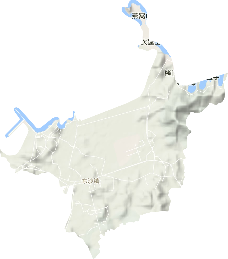 东沙镇地形地图