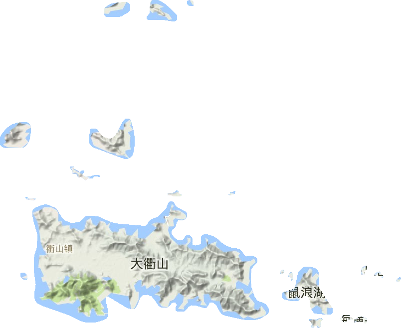 衢山镇地形地图