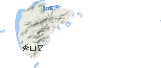 秀山乡地形地图