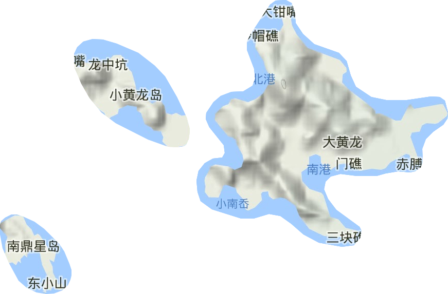 黄龙乡地形地图