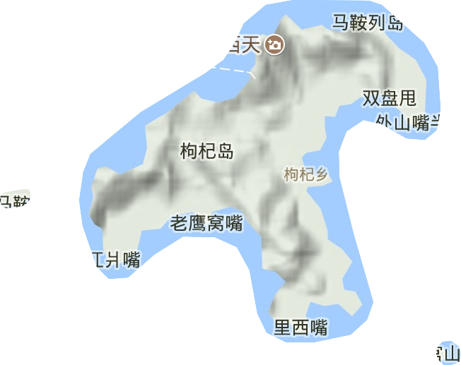 枸杞乡地形地图