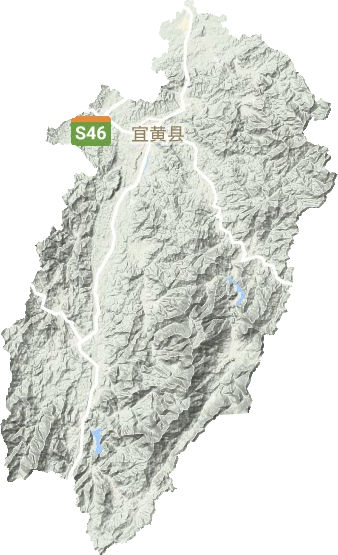 宜黄县地形地图