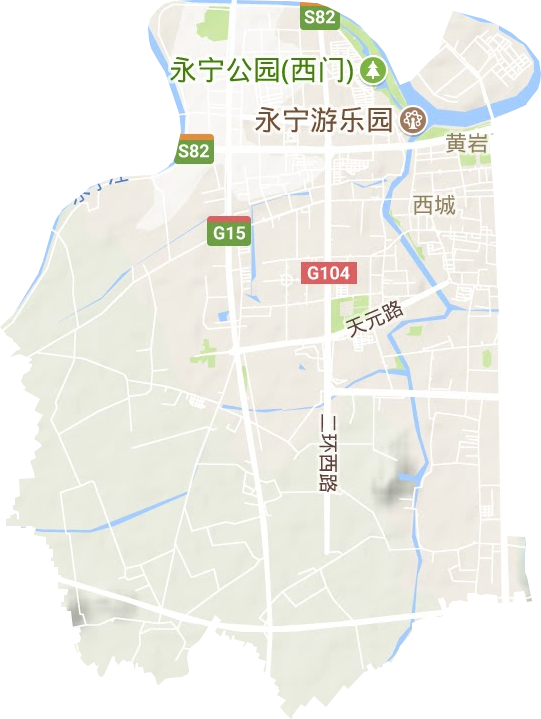 西城街道地形地图