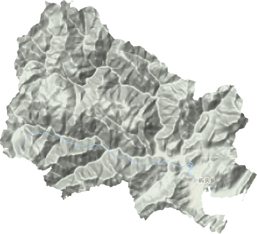 屿头乡地形地图