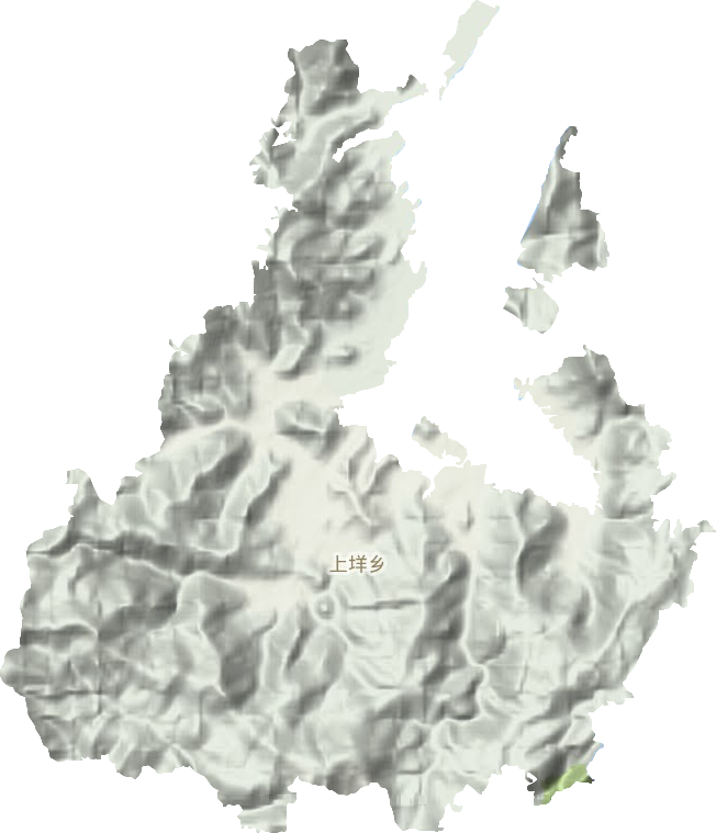 上垟乡地形地图