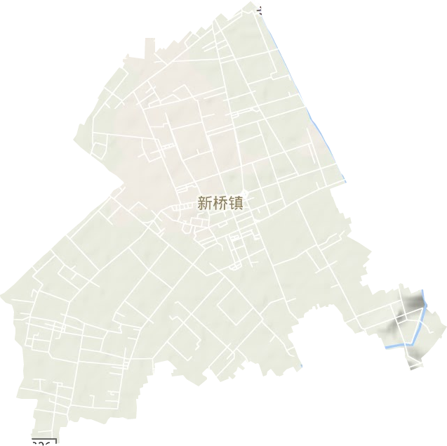 新桥镇地形地图