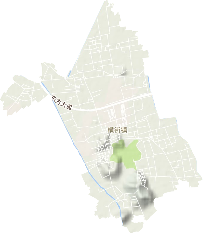 横街镇地形地图