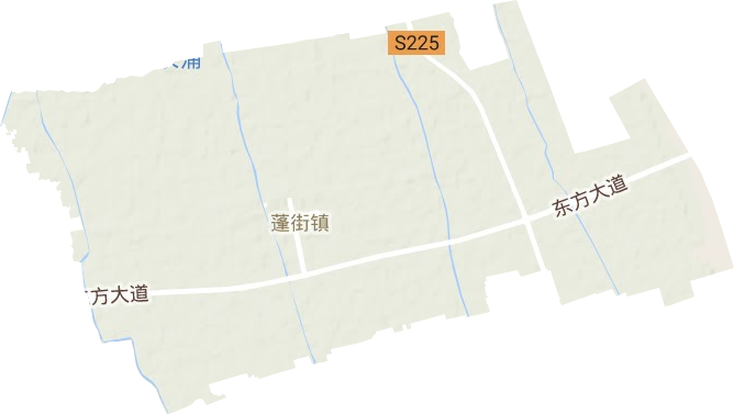 蓬街镇地形地图