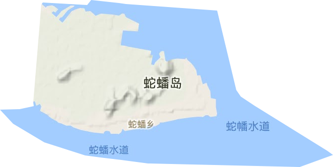 蛇蟠乡地形地图
