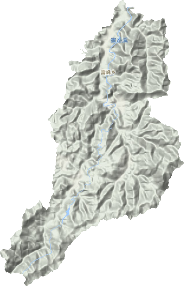 雷峰乡地形地图