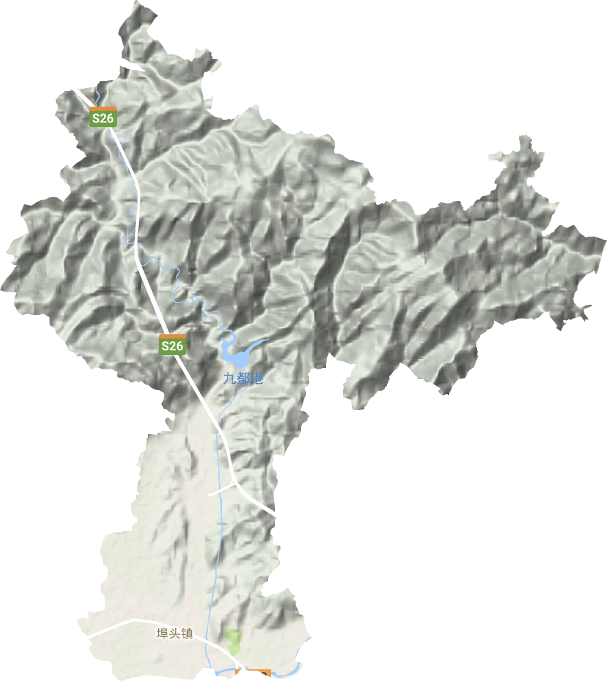埠头镇地形地图