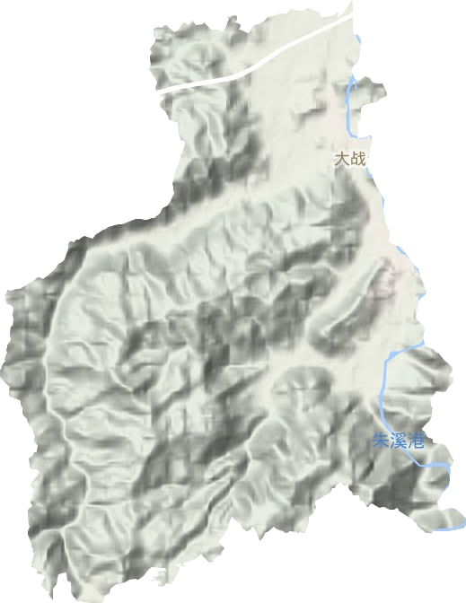 大战乡地形地图