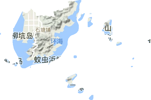 石塘镇地形地图