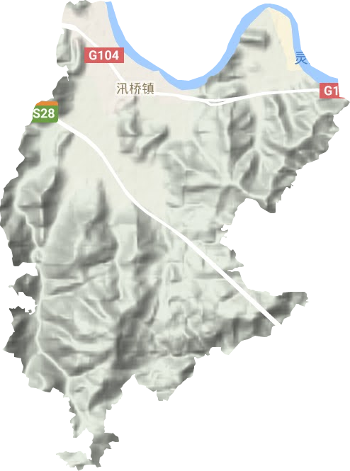 汛桥镇地形地图