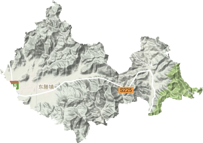 东塍镇地形地图