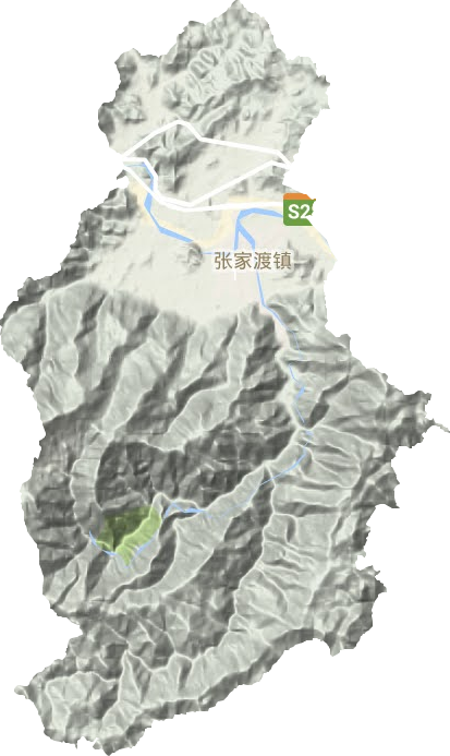 括苍镇地形地图