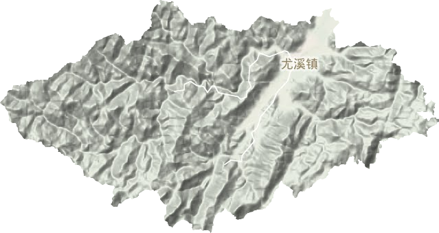 尤溪镇地形地图