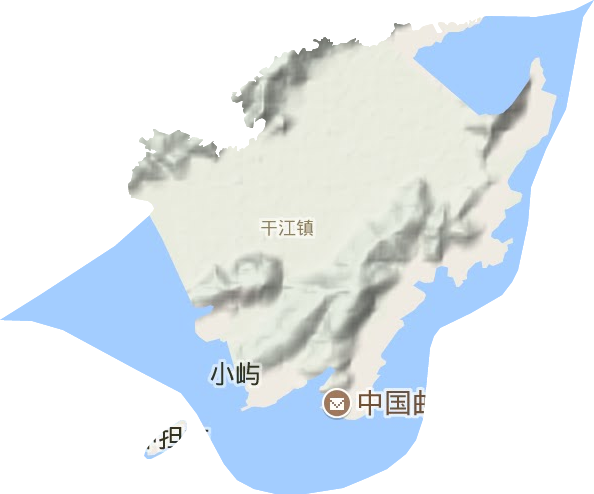 干江镇地形地图