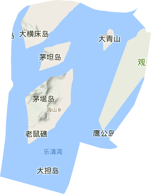 海山乡地形地图