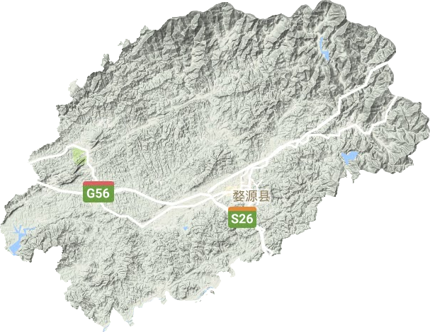 婺源县地形地图