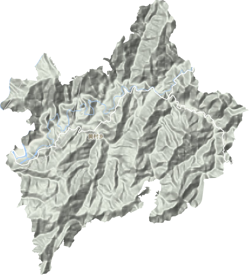 黄村乡地形地图