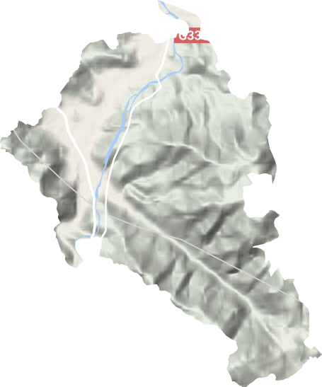 油竹街道地形地图
