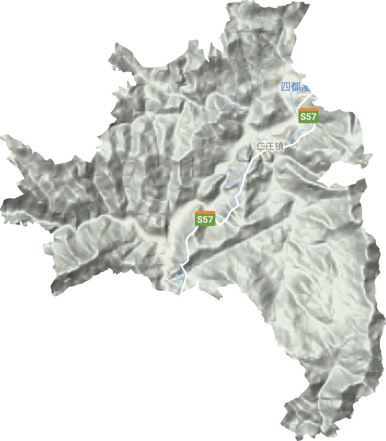 仁庄镇地形地图