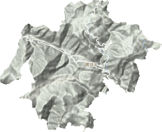 黄垟乡地形地图