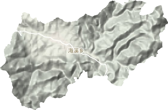 海溪乡地形地图