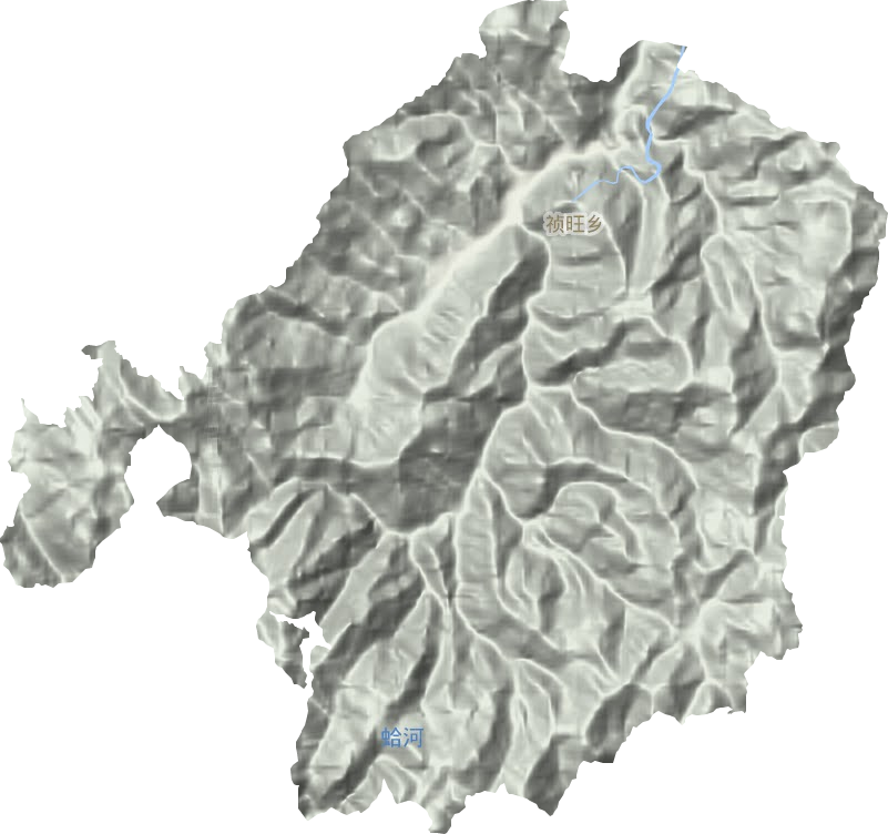 祯旺乡地形地图