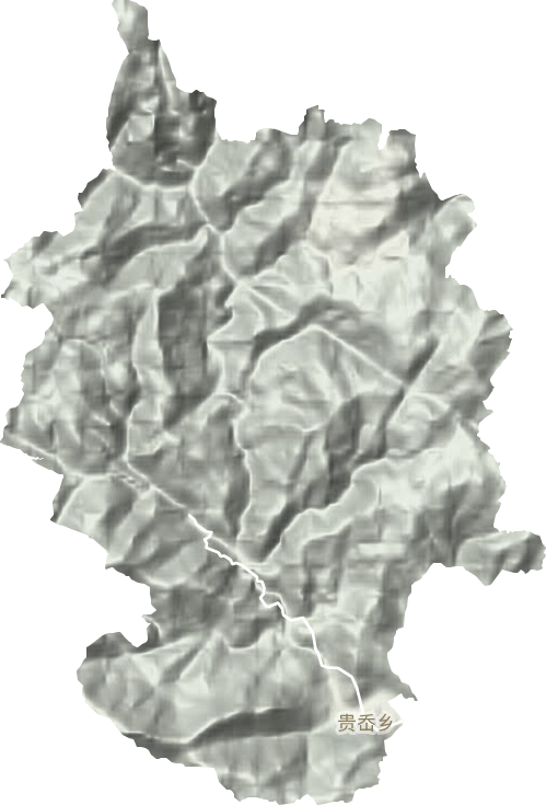 贵岙乡地形地图