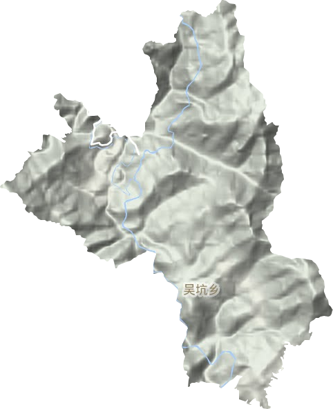 吴坑乡地形地图