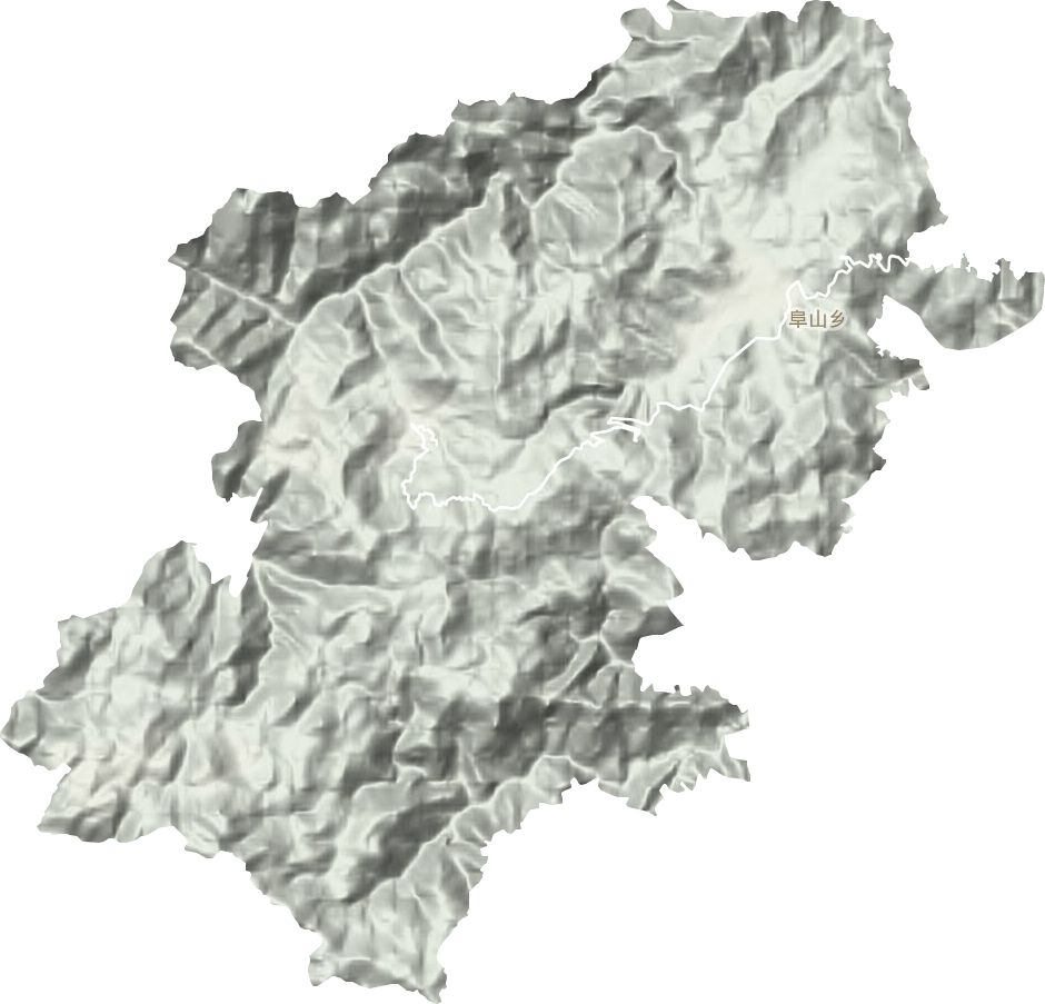 阜山乡地形地图