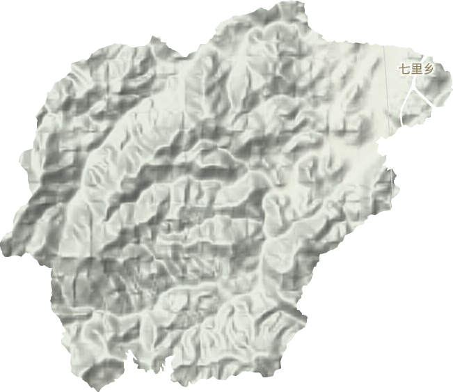 七里乡地形地图