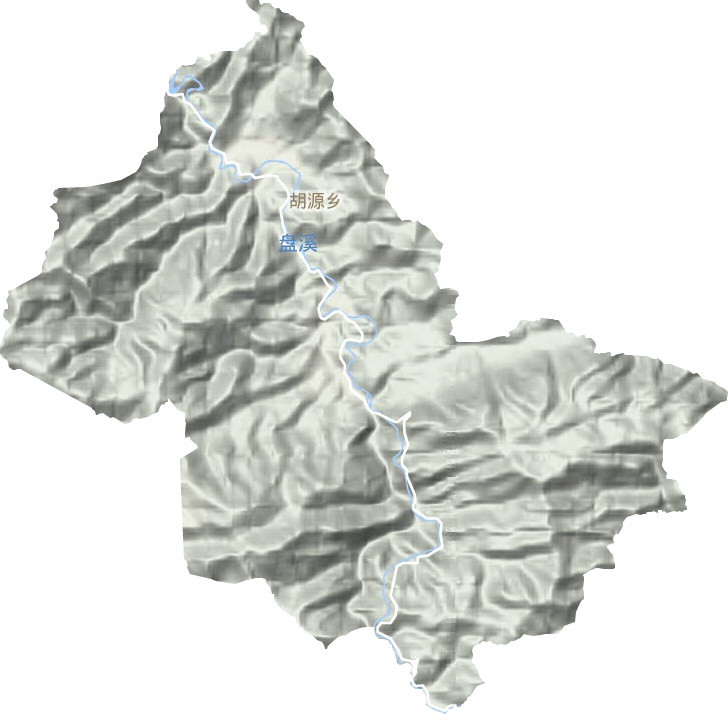 胡源乡地形地图