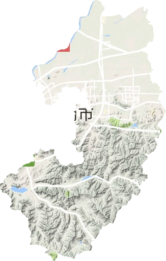 历城区地形地图