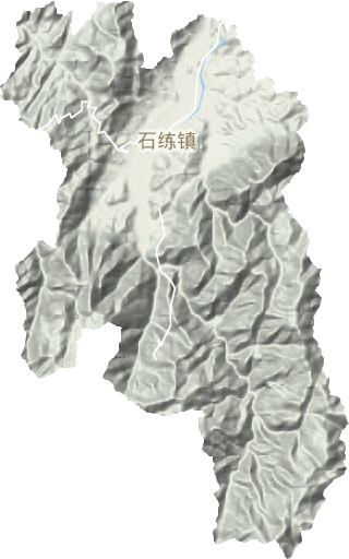 石练镇地形地图
