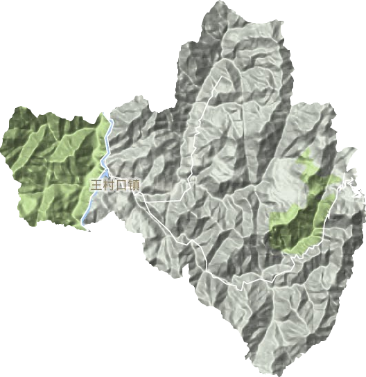 王村口镇地形地图