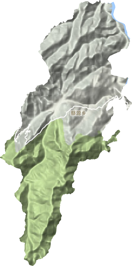 蔡源乡地形地图