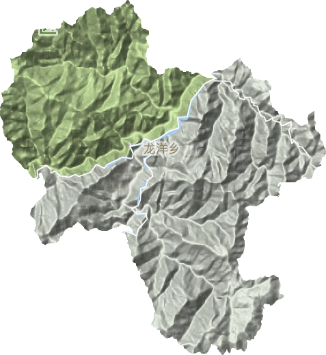 龙洋乡地形地图