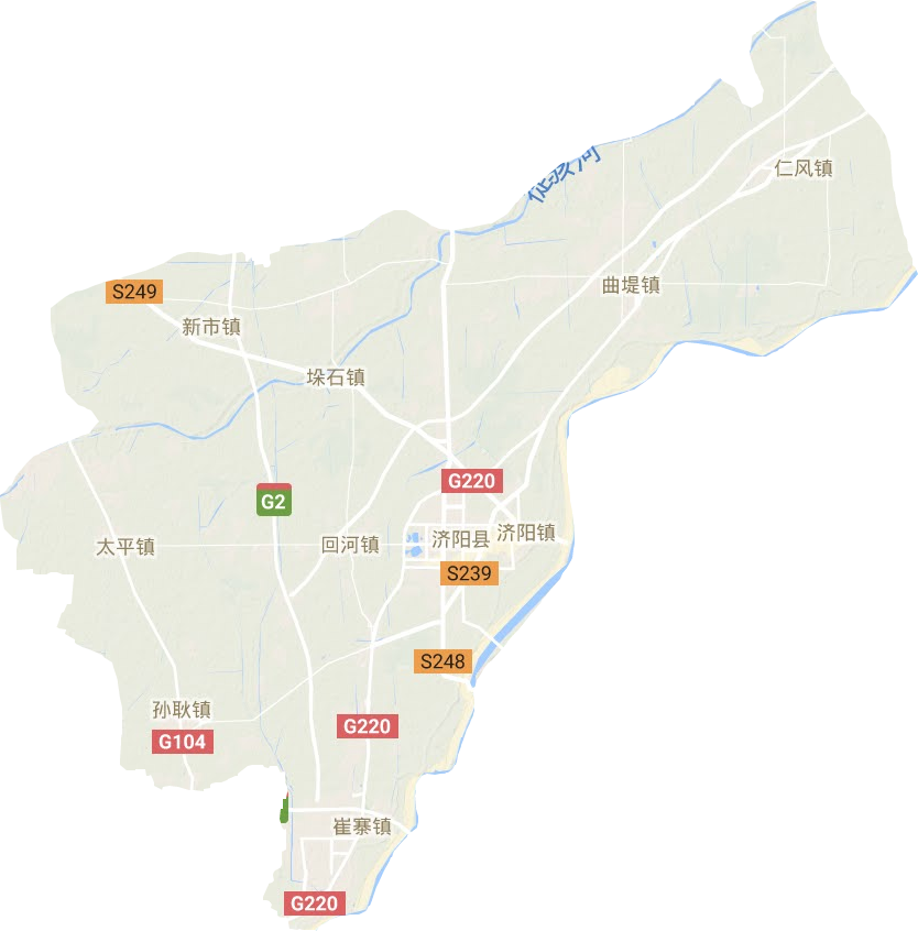济阳区地形地图