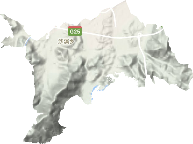 白龙山街道地形地图