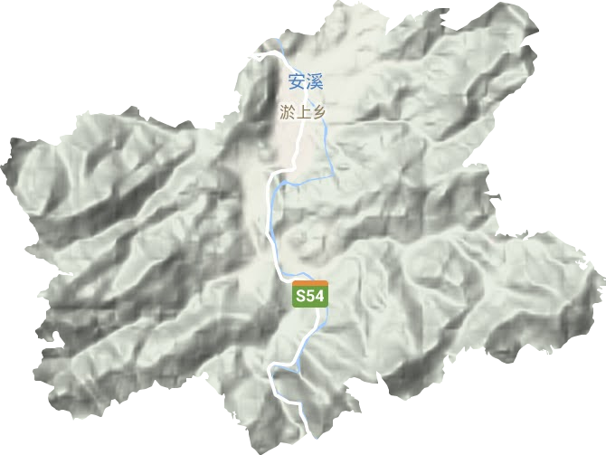 淤上乡地形地图