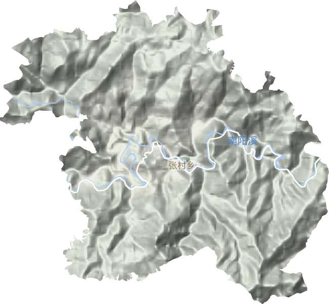 张村乡地形地图