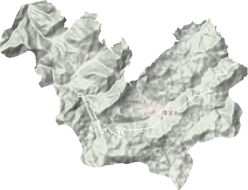 隆宫乡地形地图