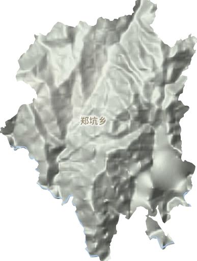 郑坑乡地形地图