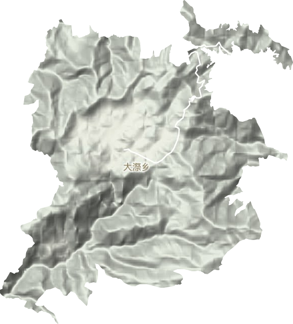 大漈乡地形地图