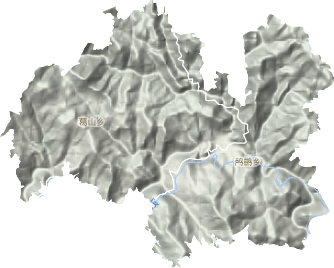 鸬鹚乡地形地图