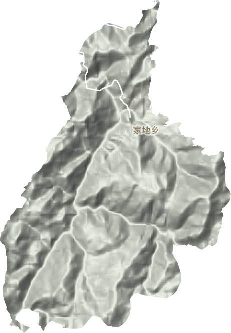 家地乡地形地图