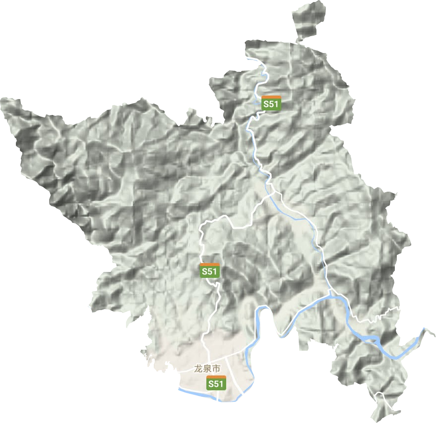 龙渊街道地形地图